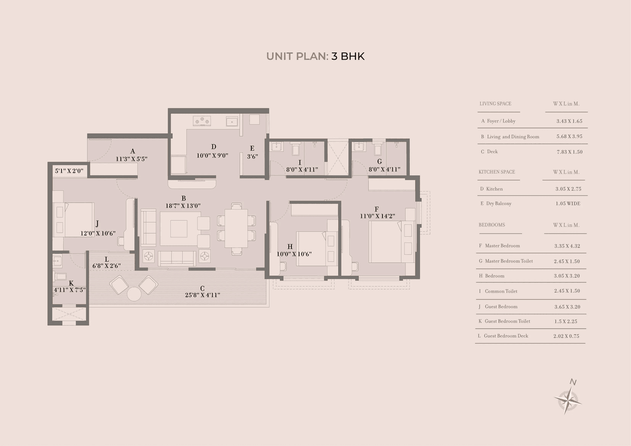 Unit plan - 1169 sq.ft.