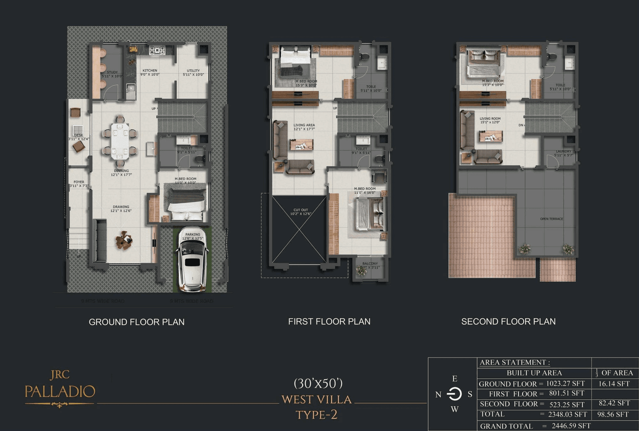 Unit plan - 1453 sq.ft.