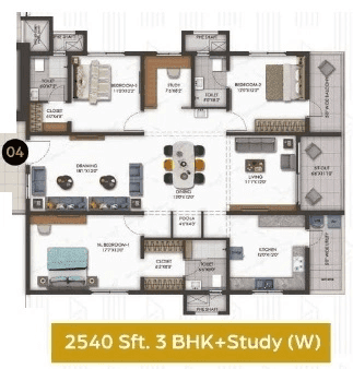 Unit plan - 1879 sq.ft.