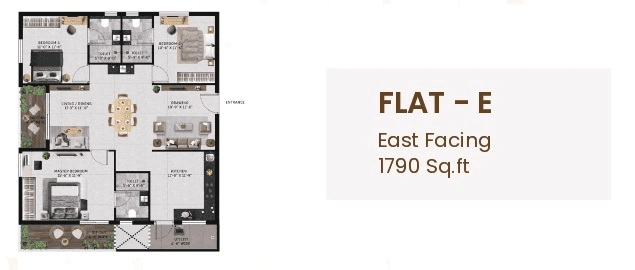 Unit plan - 1253 sq.ft.