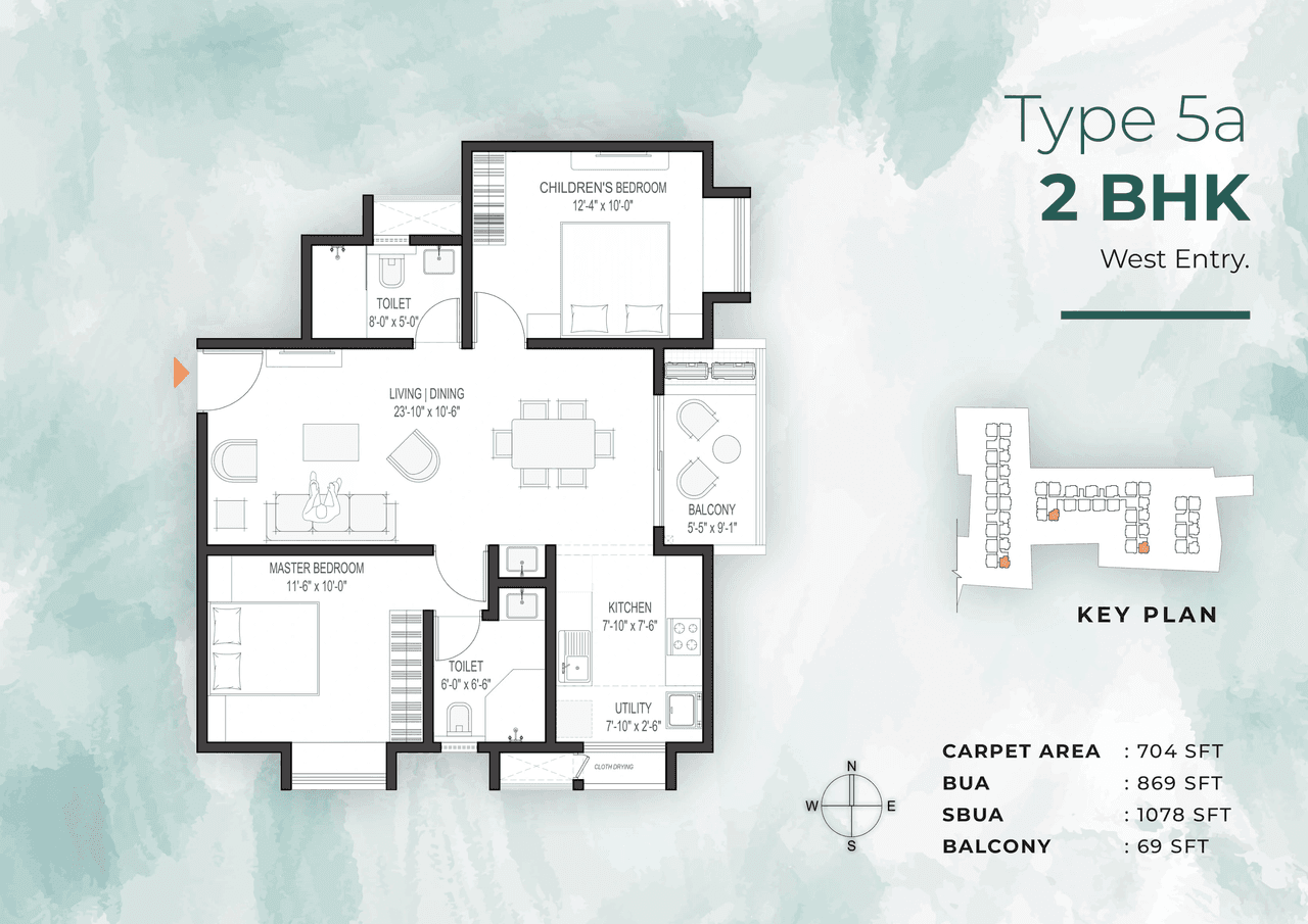 Unit plan - 776 sq.ft.