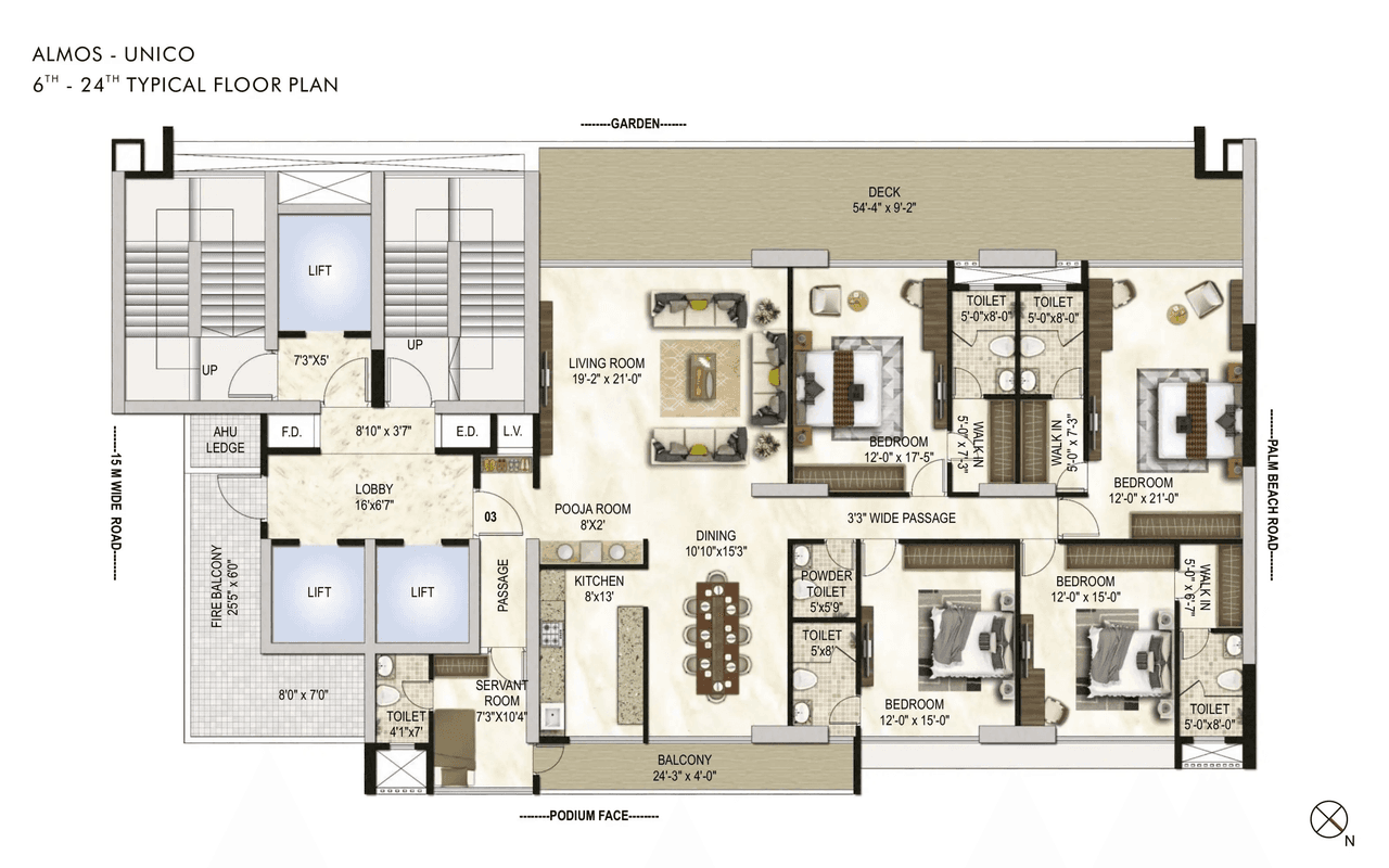 Unit plan - 2689 sq.ft.