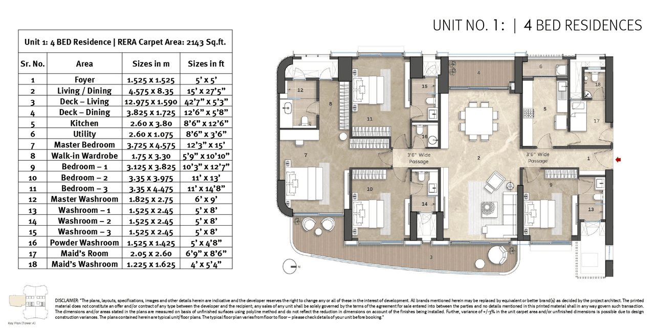 Unit plan - 2143 sq.ft.
