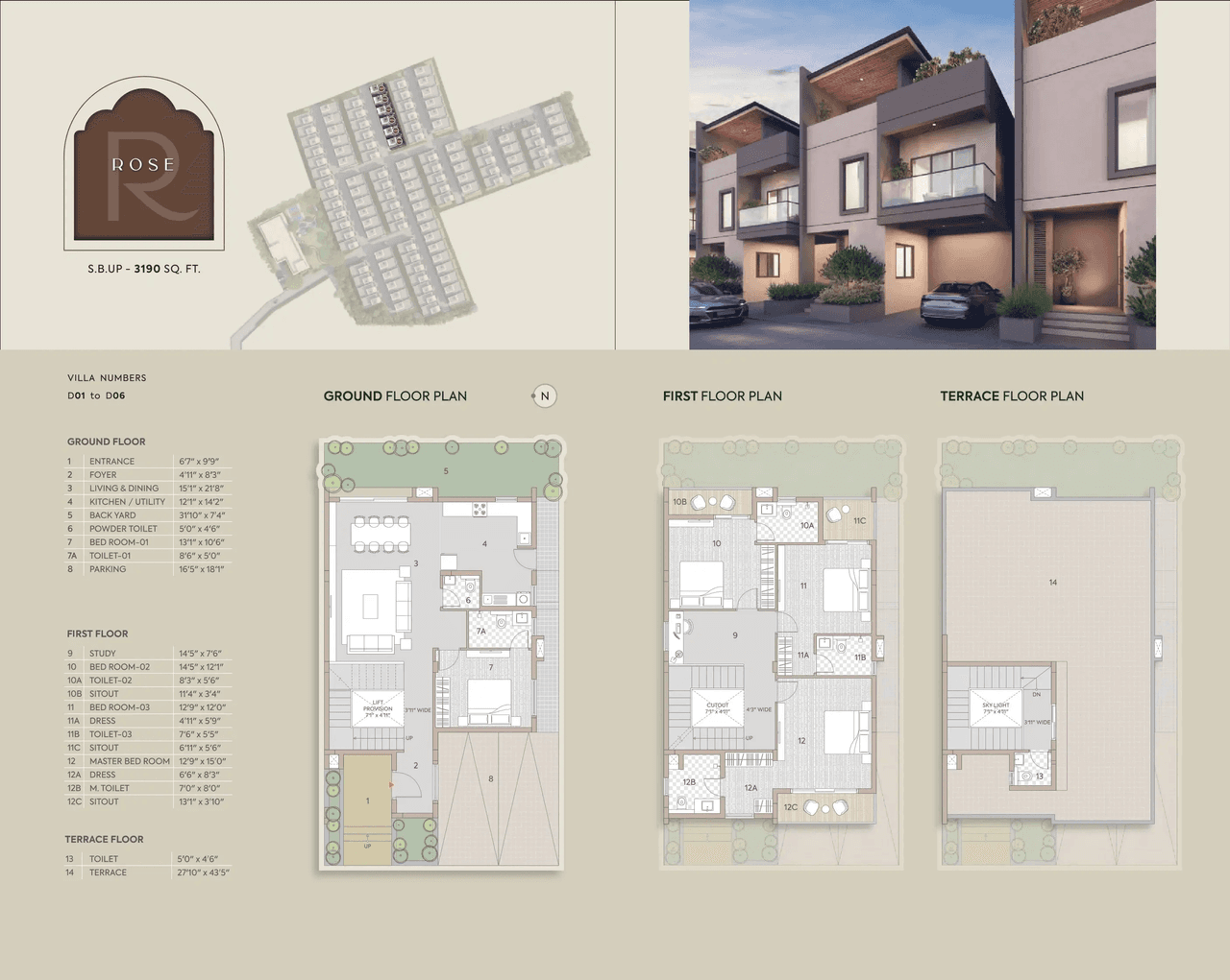 Unit plan - 1823 sq.ft.