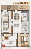 Unit plan - 976 sq.ft.